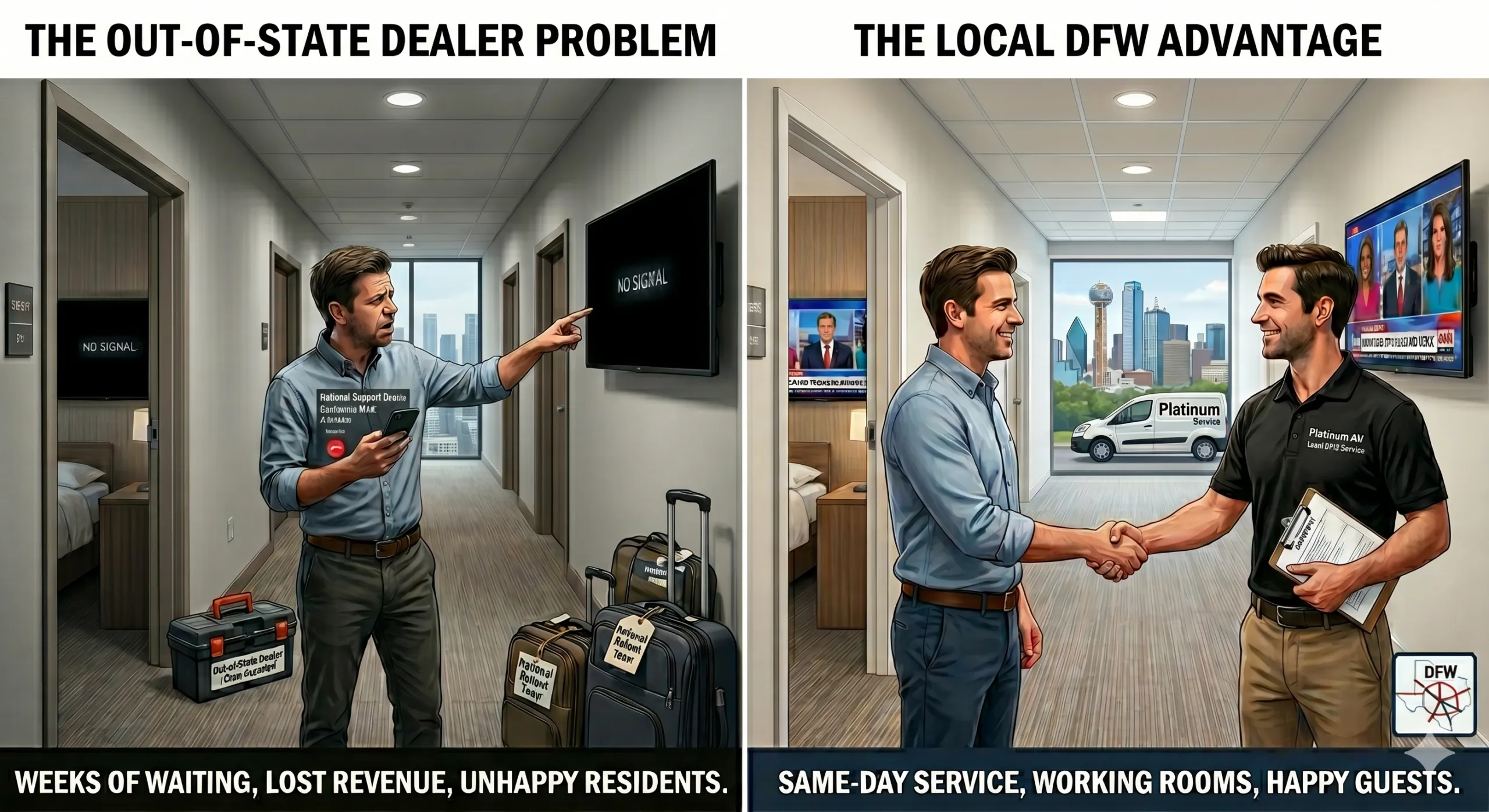 Hotels & Senior Living: Why Your TV System Needs a Local Partner